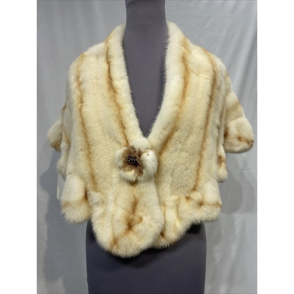 brown cross mink stole female (67013)